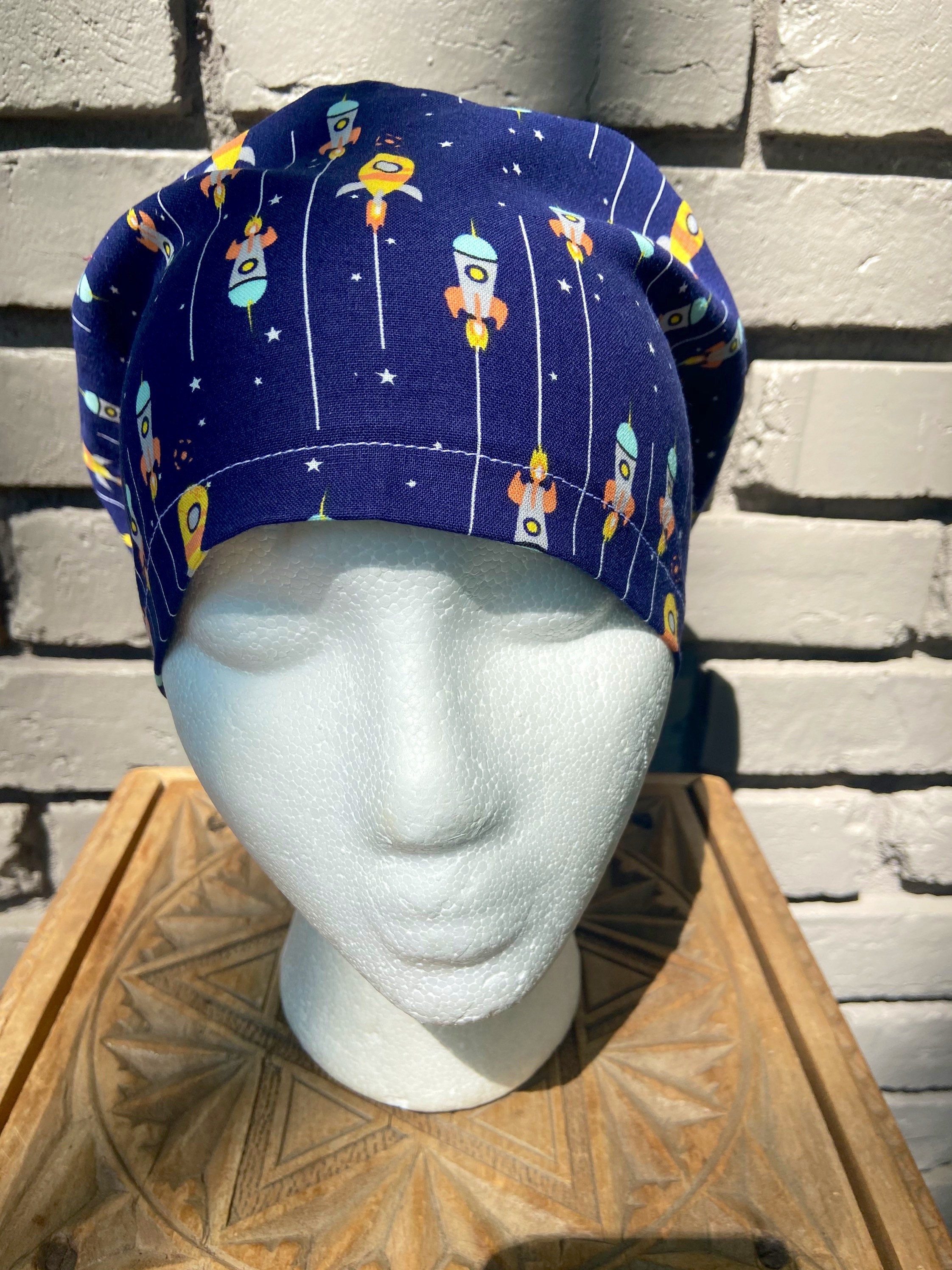 Space Scrub Cap, Surgical Scrub Cap, Scrub Cap for Woman, Scrub Hats