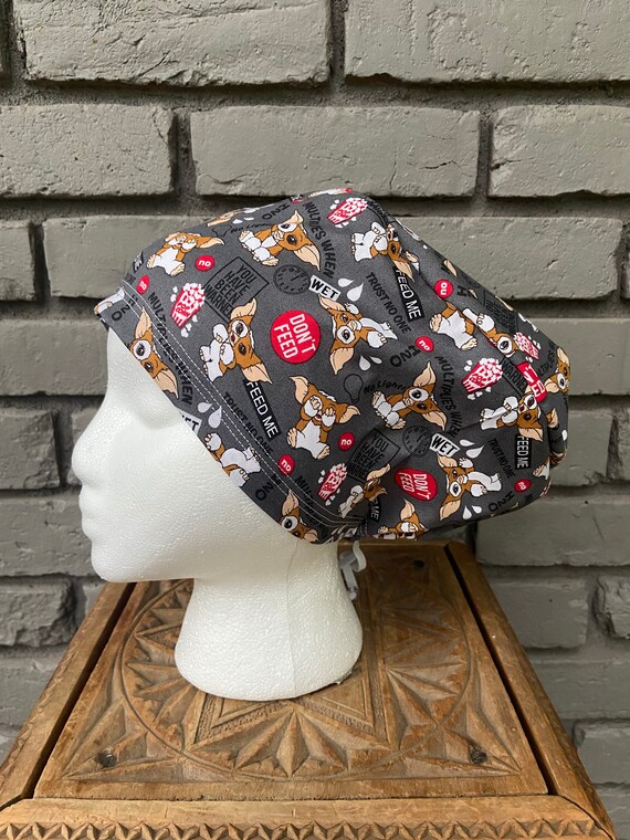 Halloween Scrub Cap, Surgical Scrub Cap, Scrub Caps for Women, Scrub Hats, Euro Scrub Cap, Scrub Cap with Buttons, Scrub Hat with Toggle