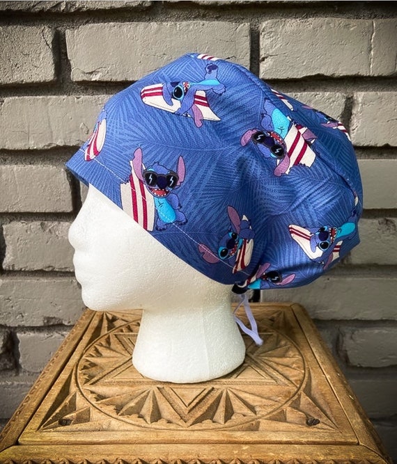 Disney Scrub Cap, Lilo and Stitch, Lilo, Stitch, Surgical Scrub Cap, Scrub Caps for Women, Scrub Hats, Euro Pixie Toggle Hat