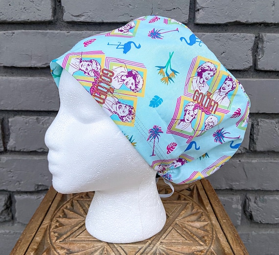 Golden Girls Scrub Cap, Betty White, Surgical Scrub Cap, Scrub Caps for Women, Scrub Hats, Euro Pixie Toggle Hat