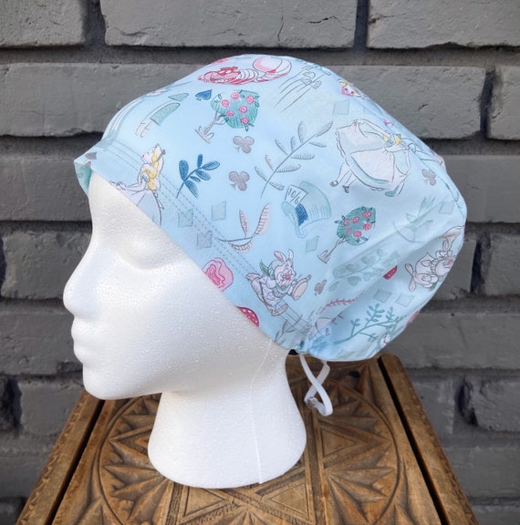 Women’s Scrub Cap, Surgical Scrub Cap, Scrub Caps for Women, Scrub Hats, Euro Scrub Cap, Scrub Cap with Buttons, Scrub Hat with Toggle