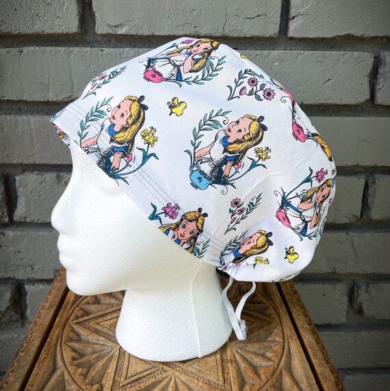 Women’s Scrub Cap, Scrub Cap, Scrub Caps for Women, Scrub Hats, Euro Scrub Cap, Scrub Cap with Buttons, Scrub Hat with Toggle