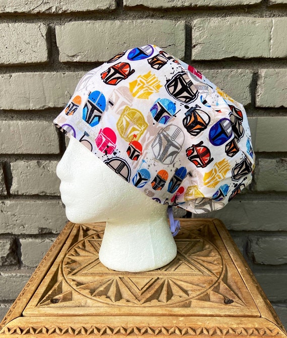 Disney Scrub Cap, Star Wars Scrub Cap, Mandalorian, Surgical Scrub Cap, Scrub Caps for Women, Scrub Hats, Euro Pixie Toggle Hat