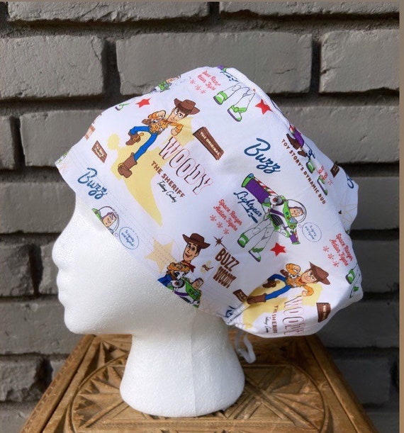 Buzz Scrub Cap, Surgical Scrub Cap, Scrub Caps for Women, Scrub Hats, Euro Scrub Cap, Scrub Cap with Buttons, Scrub Hat with Toggle