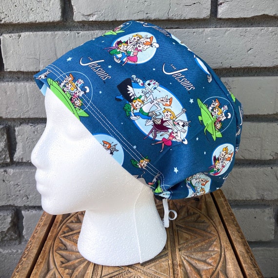 Retro Scrub Cap, Surgical Scrub Cap, Scrub Caps for Women, Scrub Hats, Euro Pixie Toggle Hat