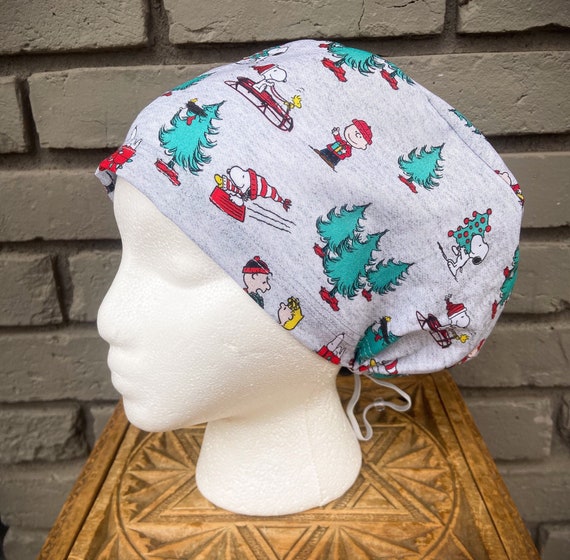 Christmas Scrub Cap, Surgical Scrub Cap, Scrub Caps for Women, Scrub Hats, Euro Scrub Cap, Scrub , Scrub Hat with Toggle