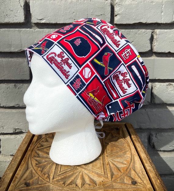 St Louis Scrub Cap, Surgical Scrub Cap, Scrub Caps for Women, Scrub Hats, Euro Scrub Cap, Scrub Cap with Buttons, Scrub Hat with Toggle
