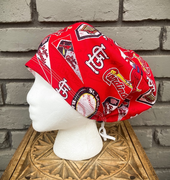 St Louis Cardinals Scrub Cap, Baseball Scrub Cap, Cardinals, Surgical Scrub Cap, Scrub Caps for Women, Scrub Hats, Euro Pixie Toggle Hat