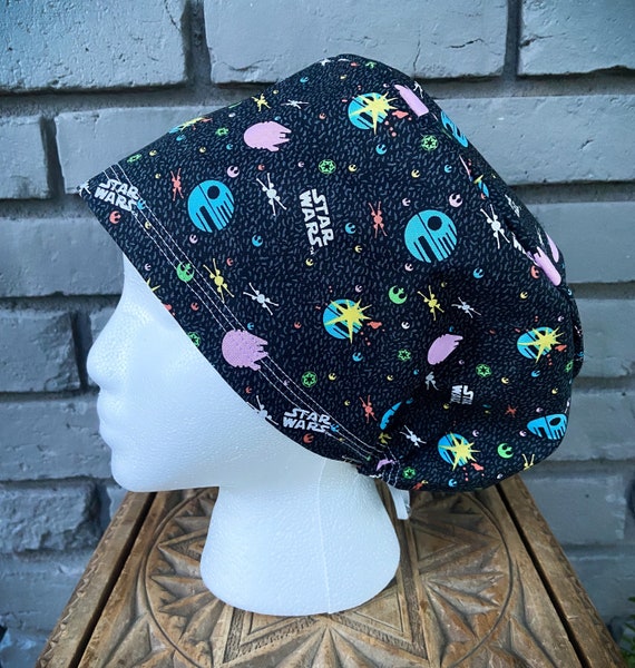 Star Wars Scrub Cap, Surgical Scrub Cap, Scrub Cap for Woman, Scrub Hats, Euro Scrub Cap for Woman with Toggle, Inspired
