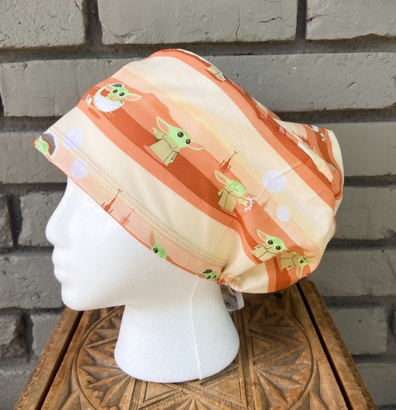 Women’s Scrub Cap,Surgical Scrub Cap, Scrub Caps for Women, Scrub Hats, Euro Scrub Cap, Scrub Cap with Buttons, Scrub Hat with Toggle