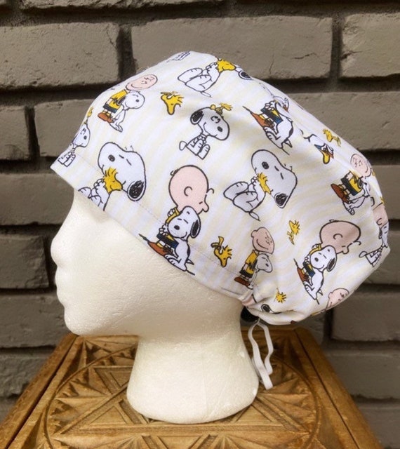 Surgical Scrub Cap, Scrub Caps for Women, Scrub Hats, Euro Scrub Cap, Scrub Cap with Buttons, Scrub Hat with Toggle