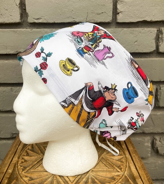Women’s Scrub cap, Surgical Scrub Cap, Scrub Caps for Women, Scrub Hats, Euro Scrub Cap, Scrub Cap with Buttons, Scrub Hat with Toggle