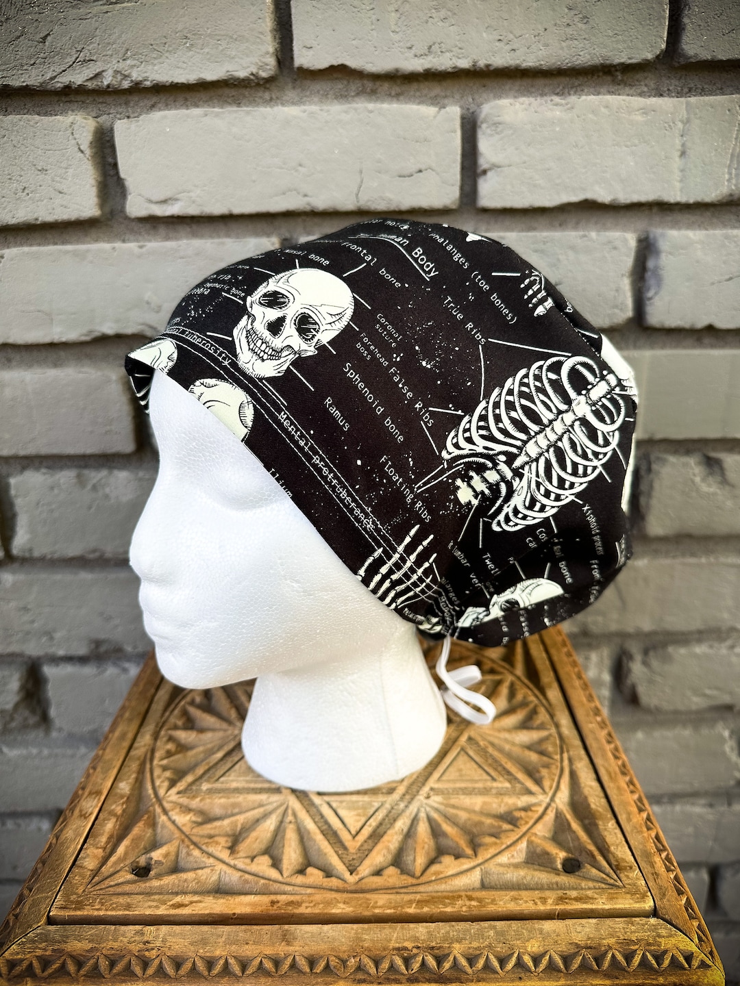 Skull Scrub Cap Anatomy Scrub Cap Ortho Scrub Cap Glow in Etsy