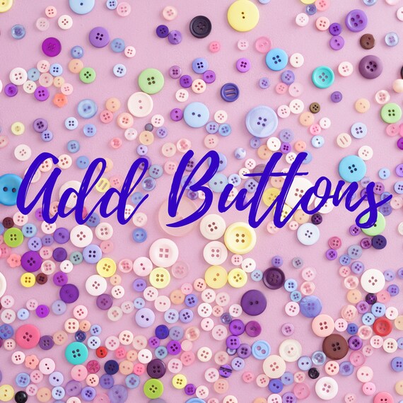 Scrub Hat Buttons, Button Add On, Scrub Cap Buttons, Surgical Cap Buttons