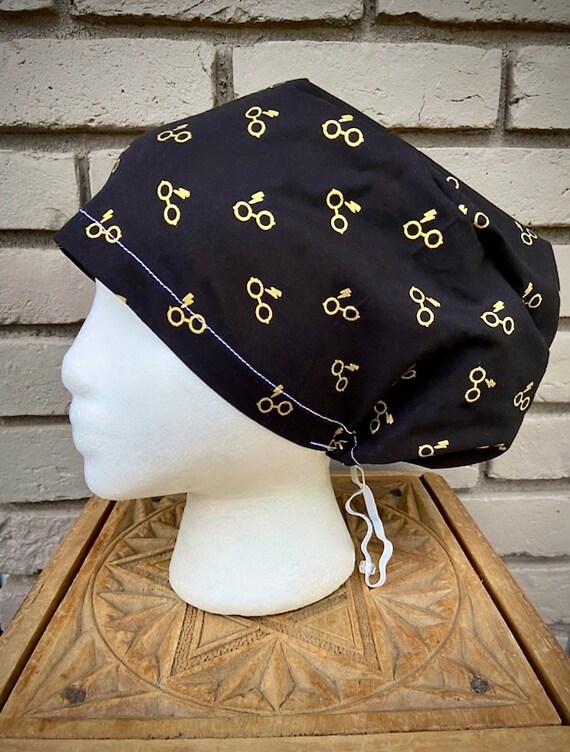 Potter Scrub Cap, Surgical Scrub Cap, Scrub Cap for Woman, Scrub Hats, Euro Scrub Cap for Woman with Toggle, Inspired
