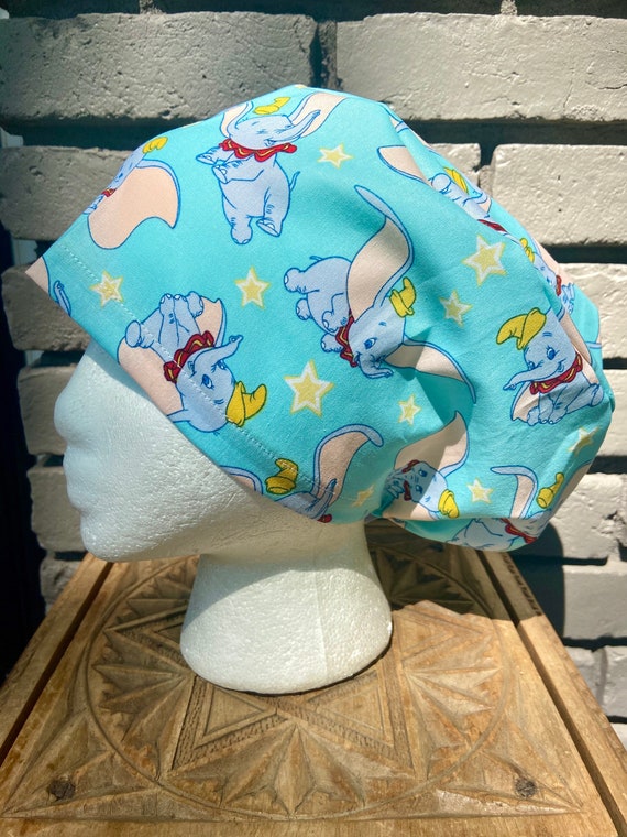 Disney Scrub Cap, Dumbo, Surgical Scrub Cap, Scrub Caps for Women, Scrub Hats, Euro Pixie Toggle Hat