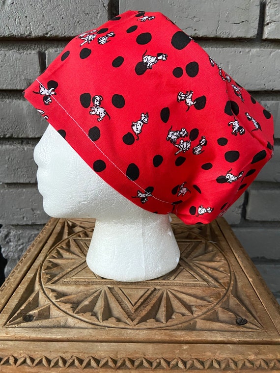 Disney Scrub Cap, 101 Dalmatians, Surgical Scrub Cap, Scrub Caps for Women, Scrub Hats, Euro Pixie Toggle Hat