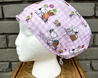 Easter Scrub Cap, Retro Scrub Cap, Surgical Scrub Cap, Scrub Cap for Woman, Scrub Hats, Euro Scrub Cap for Woman with Toggle,
