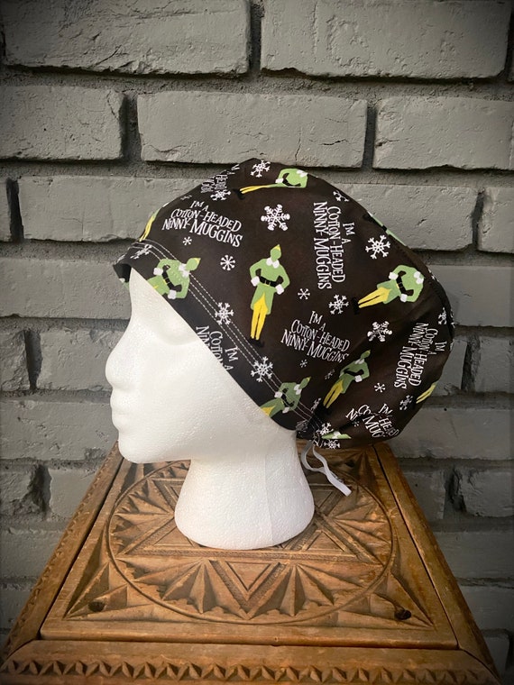 Elf Scrub Cap, Buddy the Elf, Scrub Cap, Surgical Scrub Cap, Scrub Caps for Women, Scrub Hats, Euro Pixie Toggle Hat