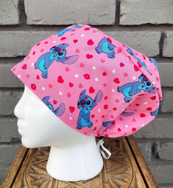 Disney Scrub Cap, Lilo and Stitch, Surgical Scrub Cap, Scrub Caps for Women, Scrub Hats, Euro Pixie Toggle Hat, Inspired, Inspired