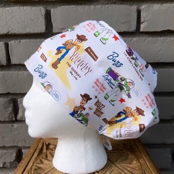 Buzz Scrub Cap, Surgical Scrub Cap, Scrub Caps for Women, Scrub Hats, Euro Scrub Cap, Scrub Cap with Buttons, Scrub Hat with Toggle