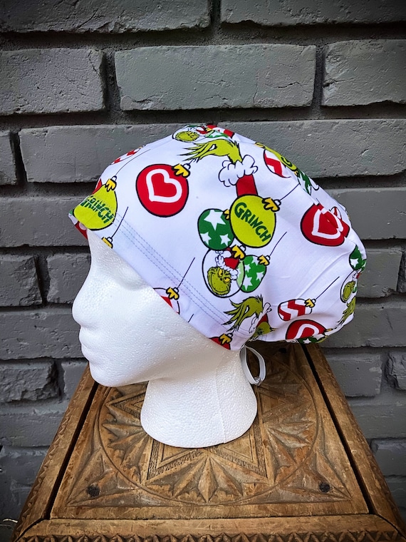 Christmas Scrub Cap, Surgical Scrub Cap, Scrub Caps for Women, Scrub Hats, Euro Pixie Toggle Hat