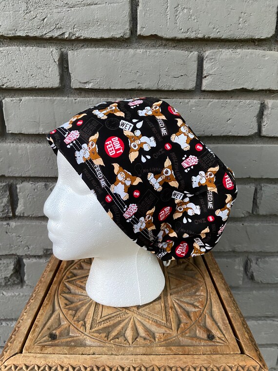 Halloween Scrub Cap, Surgical Scrub Cap, Scrub Caps for Women, Scrub Hats, Euro Scrub Cap, Scrub Cap with Buttons, Scrub Hat with Toggle