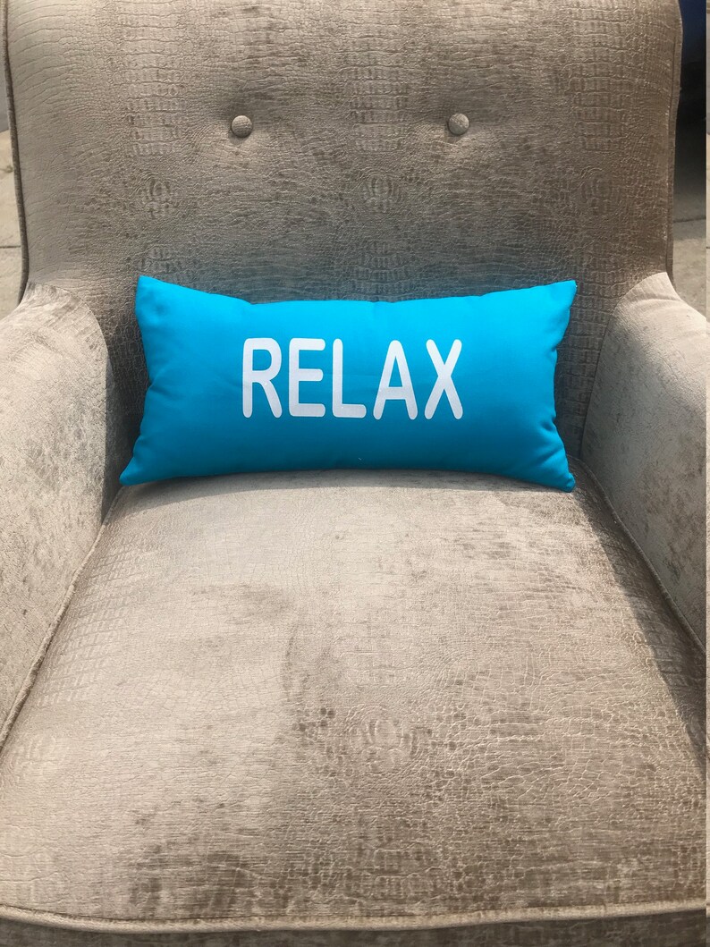 RELAX Lumbar Pillow w/insert and zipper Etsy