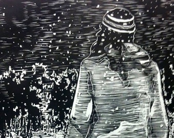 Walking Away in the snow
