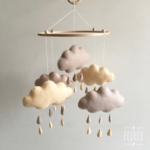 baby mobile, nursery decor, nursery decor baby mobile, felt baby mobile