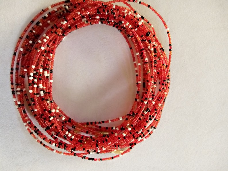 ON SALE African body beads waist beads,body jewelry beach wear body chains with clasps