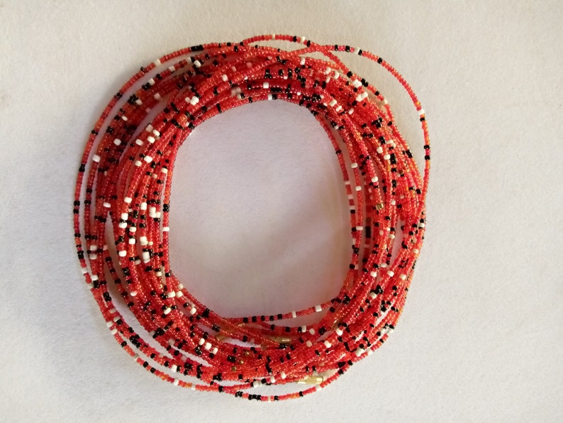 ON SALE African body beads waist beads,body jewelry beach wear body chains with clasps