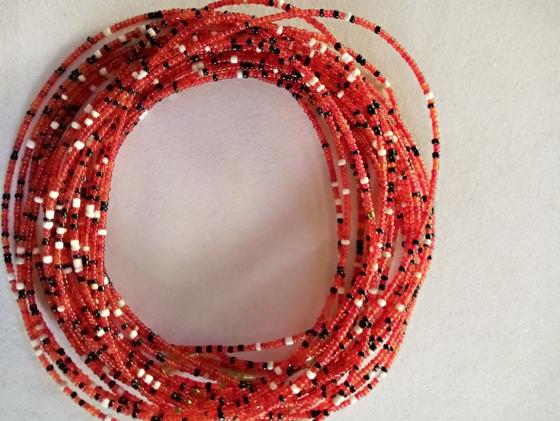 ON SALE African body beads waist beads,body jewelry beach wear body chains with clasps