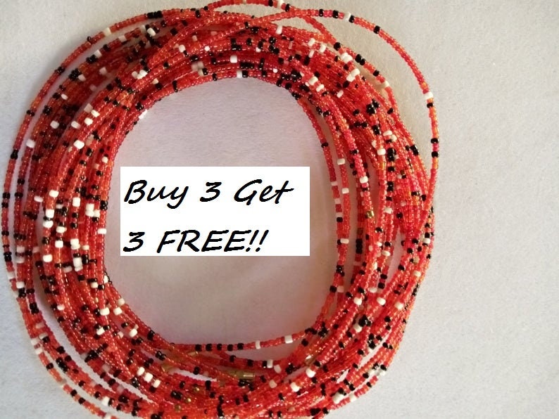 ON SALE African body beads waist beads,body jewelry beach wear body chains with clasps
