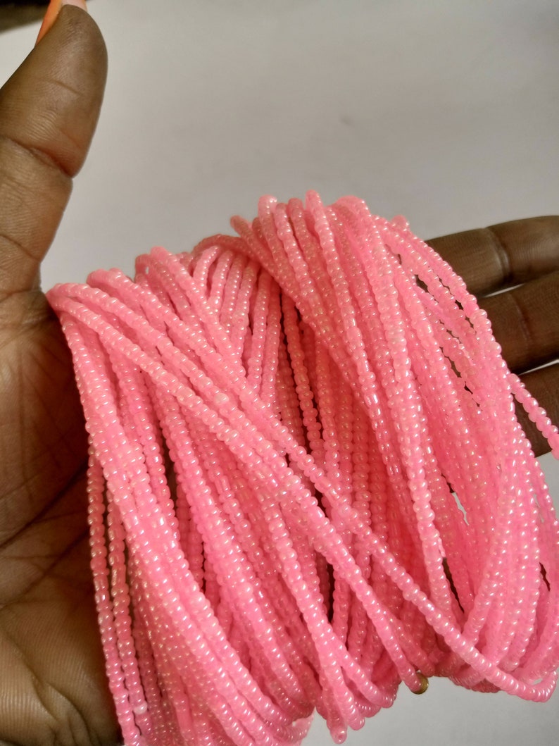 ON SALE Pink Statement waist beads body beads African Jewelry body chains with clasps