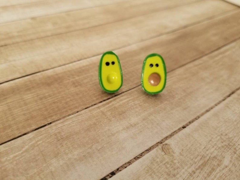 Polymer Clay Studs Food Earrings Funny Earrings Gifts Etsy