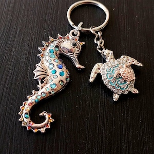 Seahorse keychain