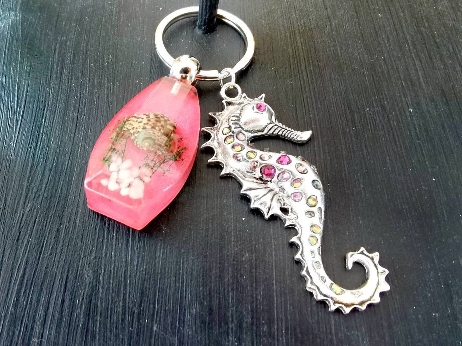 Keychain Seahorse Etsy