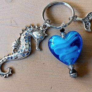 Seahorse keychain