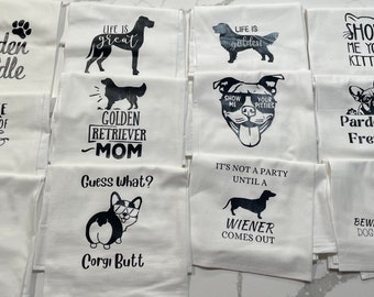 Dog Breed Farmhouse Towels