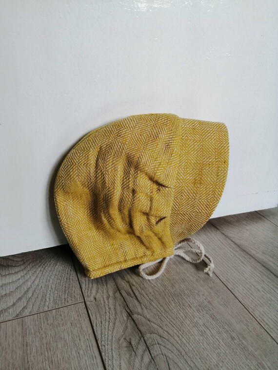 Mustard Linen Bonnet Bebe Bonnet For Baby Girl Hat Linen Etsy Mustard Linen Bonnet Bebe Bonnet For Baby Girl Hat Linen Etsy