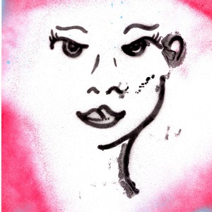 A Tough Stare stencil print #2