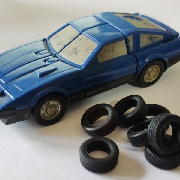 Rubber toy tyres -  hand made repros for use with Gobot Puzzler cars
