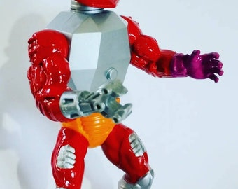 Custom painted vintage MOTU Minicomic Roboto