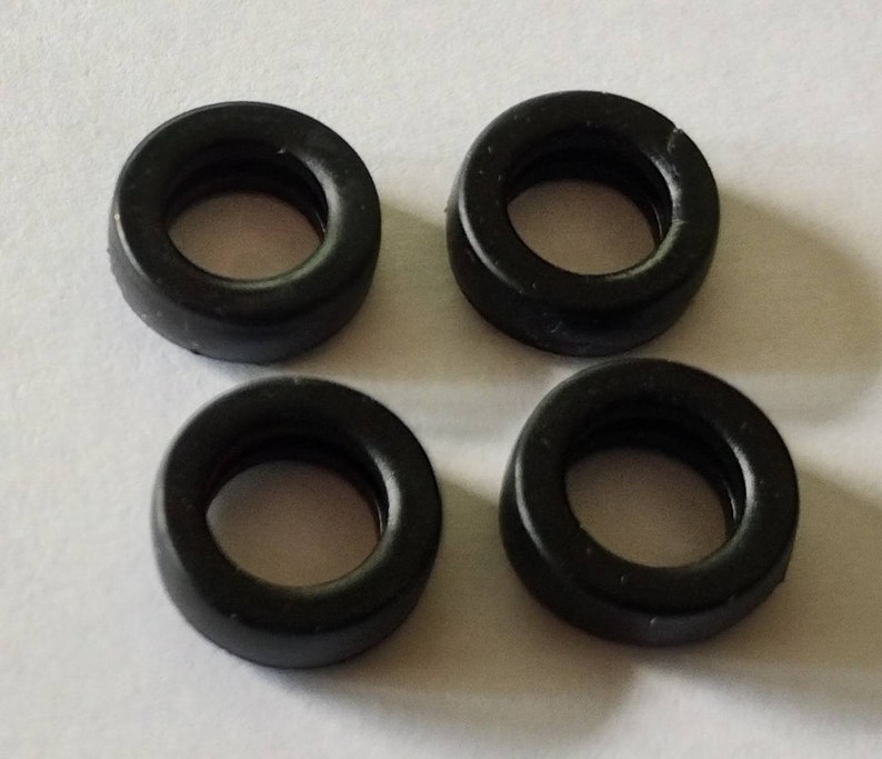 Rubber toy tyres hand made repros for use with most small Gobot cars image 2