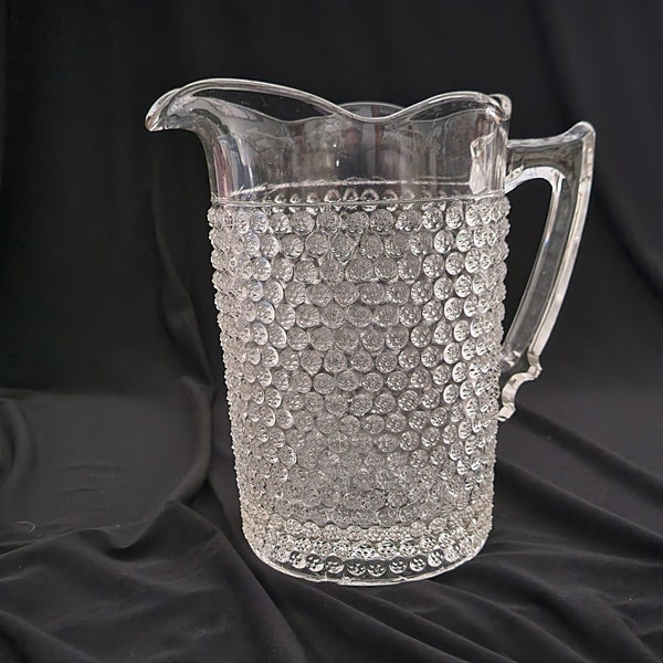 Clear Hobnail Pitcher Etsy
