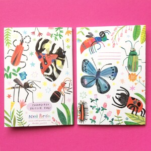 Endangered British Bugs Mini A6 Notizbuch Erhältlich in zwei Designs Bild 2