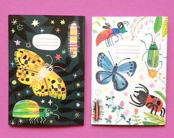 Endangered British Bugs Mini A6 Notebook - Available in two designs