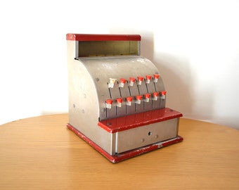 Metal toy cash best sale register
