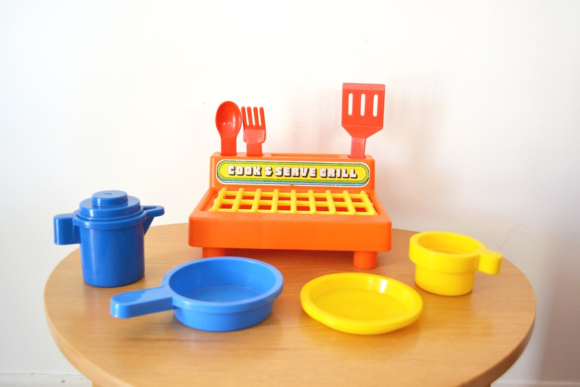 Vintage Playskool Cook & Serve Grill Etsy